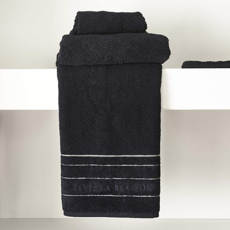 RM Elegant Towel black 100x50