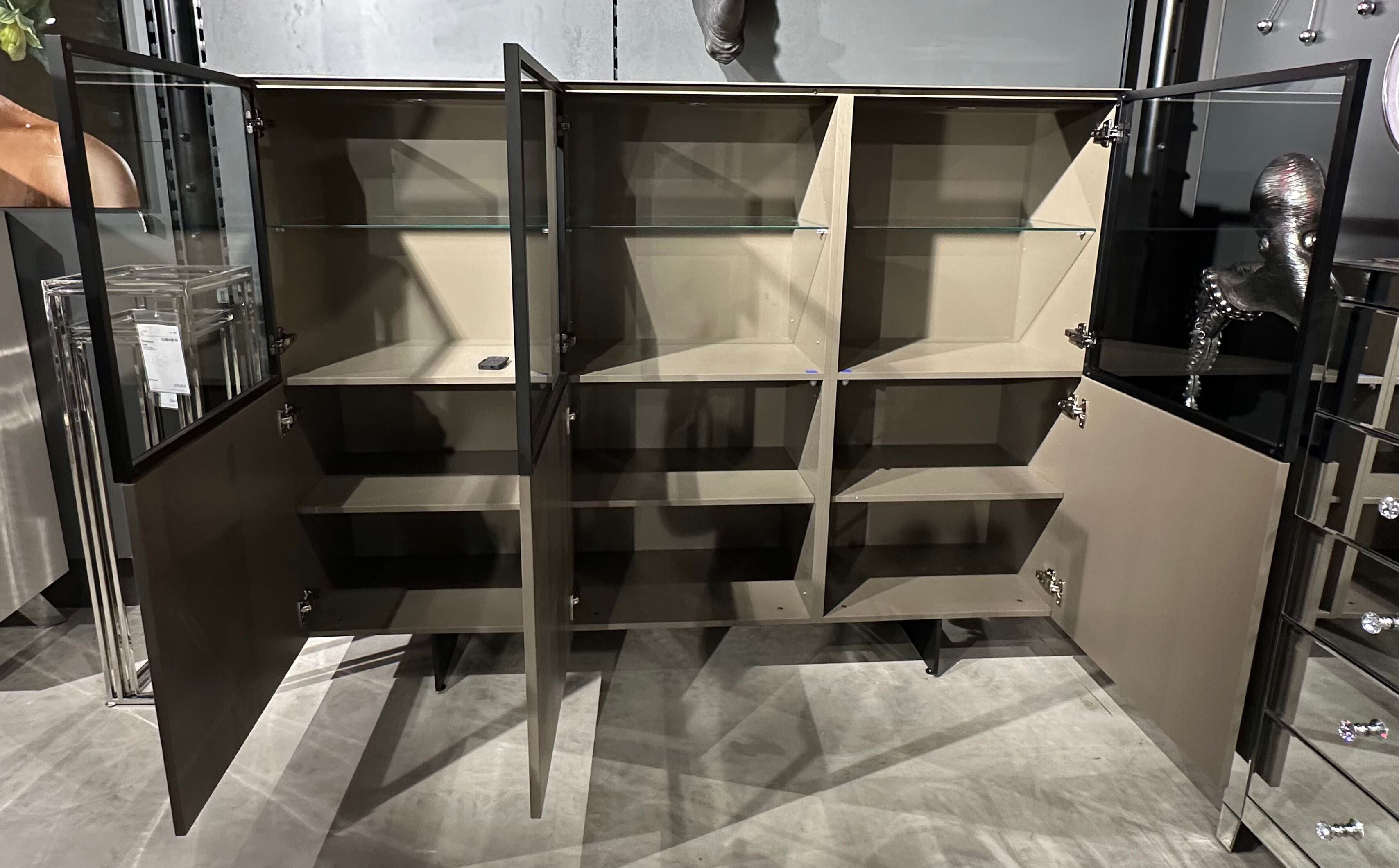 Highboard Cobra Wohnzimmerschrank Schrank Kommode Taupe