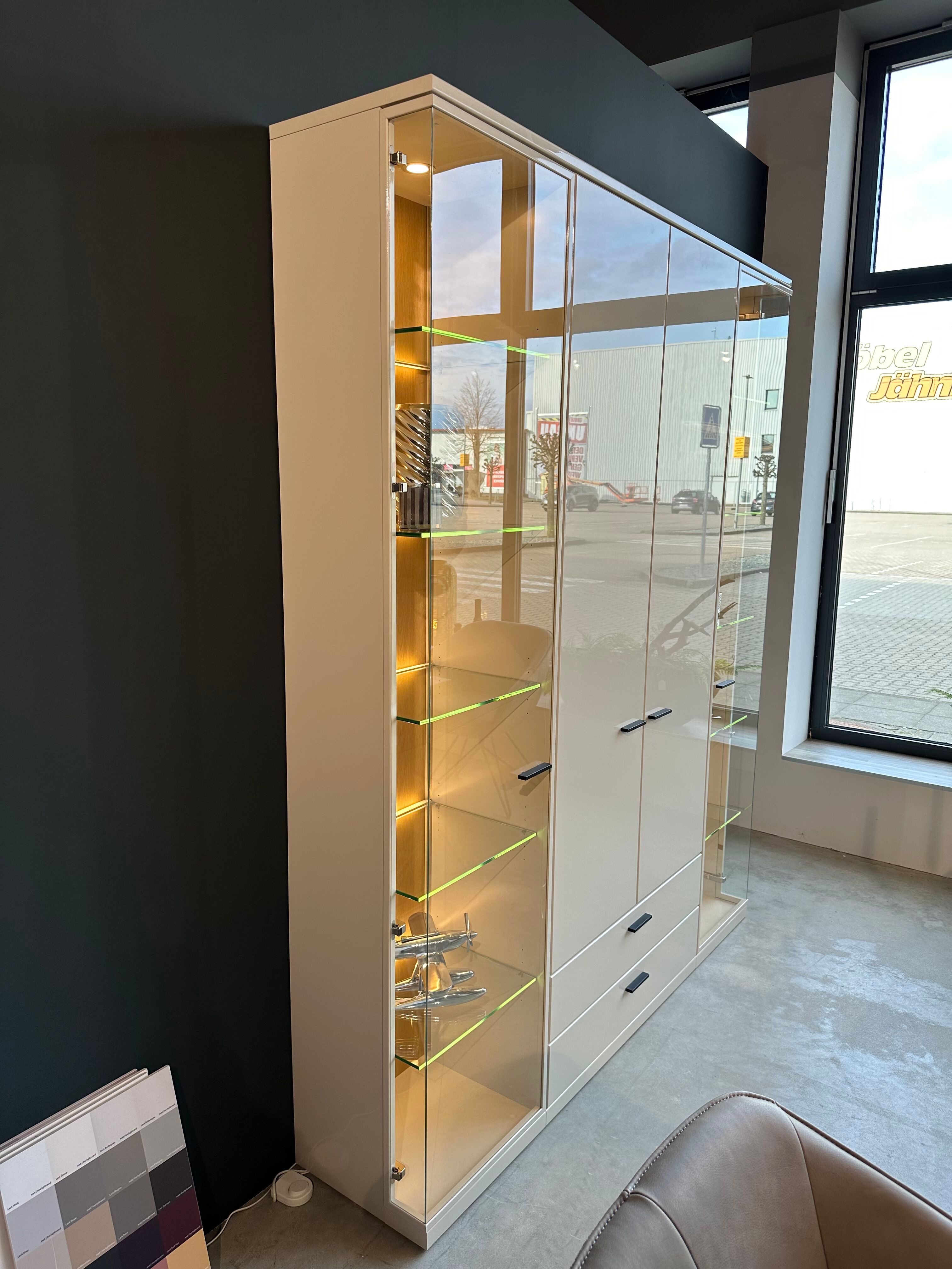 Vitrinenschrank Cremona Hochschrank Glasvitrine Wohzimmer Standvitrine