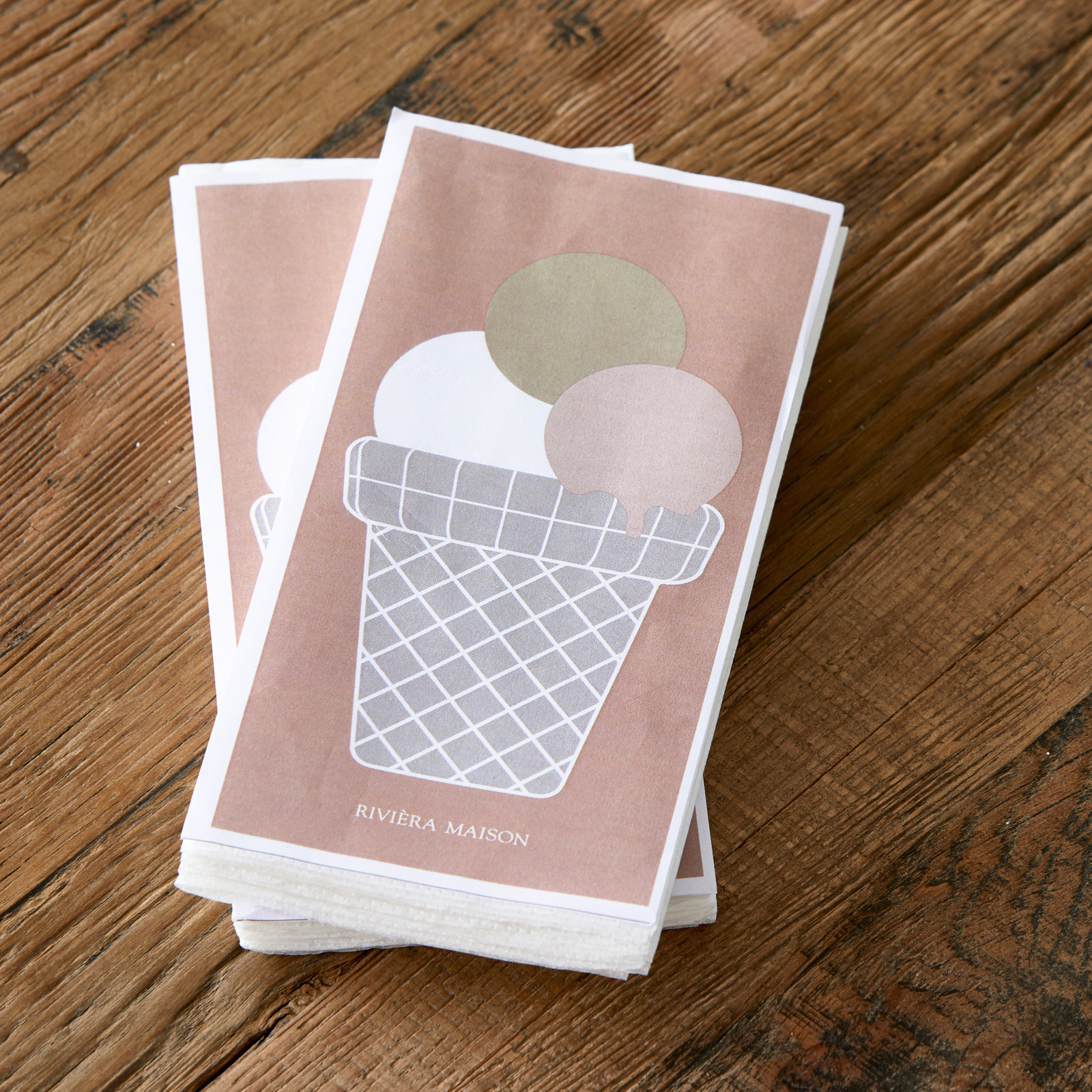 Papierserviette Sommer-Eiscreme