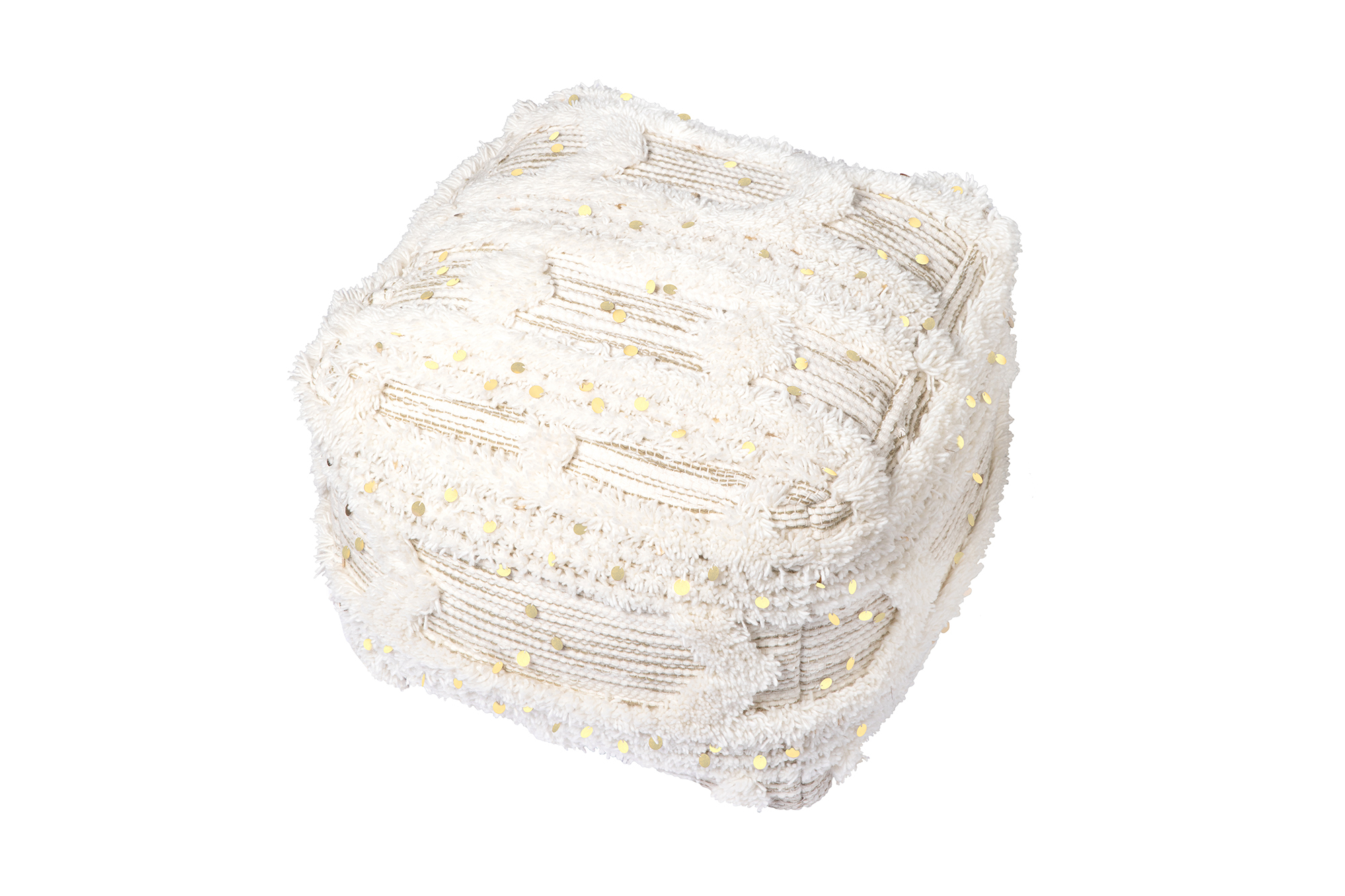 Pouf Bohist 425 Creme / Khaki 50cm x 50cm